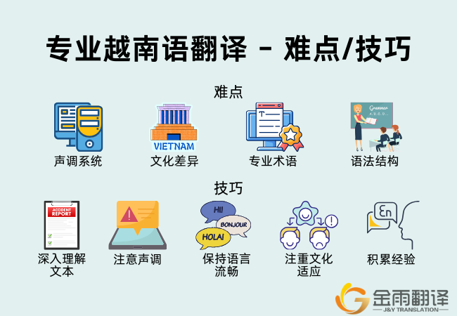 专业越南语翻译 - 难点/技巧